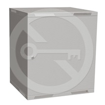 Solarix Rozvaděč nástěnný skládaný SENSA LITE 12U 450mm, dveře plech, RAL 7035, SENSA-L-12U-545-21-G