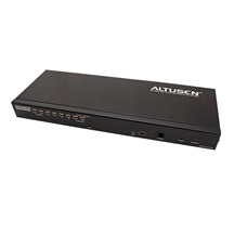 Aten KVM přepínač (IP konzole / USB+PS/2 Klávesnice a Myš, VGA) 8:1, KVM moduly přes TP (KH1508Ai)