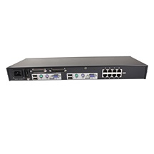 Aten KVM přepínač (USB+PS/2 Klávesnice a Myš, VGA) 8:2, KVM moduly přes TP (KH2508A)