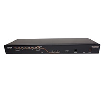 Aten KVM přepínač (USB+PS/2 Klávesnice a Myš, VGA) 8:2, KVM moduly přes TP (KH2508A)