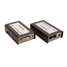 Aten Prodlužovací adaptér DVI + audio, přes 2x TP, 60m (VE600A)