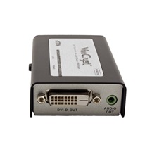 Aten Prodlužovací adaptér DVI + audio, přes 2x TP, 60m (VE600A)