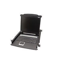 Aten Výsuvná konzole 19'', LCD 17'', 1U, PS2+USB, černá, UK (CL1000M)
