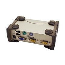 Aten KVM přepínač (USB+PS/2 Klávesnice a Myš, VGA) 2:1, USB + PS/2 (CS82U)