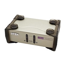Aten KVM přepínač (USB+PS/2 Klávesnice a Myš, VGA) 2:1, USB + PS/2 (CS82U)