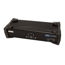 Aten KVM přepínač (USB klávesnice, DVI-I, USB myš, audio) 2:1 USB (CS1762A)