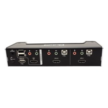 Aten KVM přepínač (USB Klávesnice, HDMI, USB Myš, Audio) 2:1, USB, +USB 2.0 hub (CS1792)