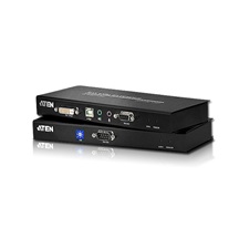 Aten KVM prodlužovací adaptér DVI + USB + Audio + RS232 přes 2x TP, 60m (CE600)