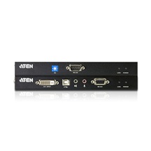 Aten KVM prodlužovací adaptér DVI + USB + Audio + RS232 přes 2x TP, 60m (CE600)