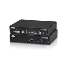 Aten KVM prodlužovací adaptér (USB, DVI, audio, RS232) přes optiku, až 20km (CE690)