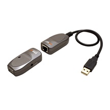 Aten Prodlužovací adaptér USB 2.0 přes TP (RJ45) až 60m, se zdrojem (UCE260)