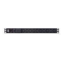 Aten 19" napájecí panel 1U, 18x zásuvka C13, vstup IEC320 C14, přepěťová ochrana (PE0118SG)