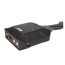Aten KVM přepínač (USB, DP, Audio) 2:1, DP + USB C, USB (CS52DP)