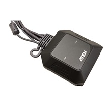 Aten KVM přepínač (USB, DP, Audio) 2:1, DP + USB C, USB (CS52DP)