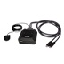 Aten KVM přepínač (USB, DP) 2:1, 2x USB C (US3312)
