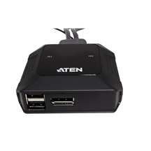 Aten KVM přepínač (USB, DP) 2:1, 2x USB C (US3312)