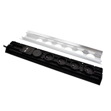 BACHMANN Zásuvková lišta CASIA, 4x zásuvka CZ, vypínač, 2x USB, 2m (923.012)