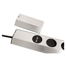BACHMANN Zásuvková lišta CASIA, 4x zásuvka CZ, vypínač, 2x USB, 2m (923.012)