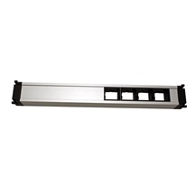 BACHMANN Systém CONFERENCE / TOP FRAME, box pro 8 modulů, 3x zásuvka CZ, 1x nabíjecé (2x USB), 4x volné (909.0060)