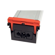 BACHMANN Systém CONFERENCE / TOP FRAME, box pro 8 modulů, 3x zásuvka CZ, 1x nabíjecé (2x USB), 4x volné (909.0060)