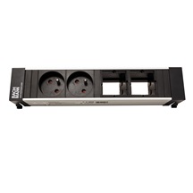 BACHMANN Systém CONFERENCE/TOP FRAME, box pro 4 moduly, 2x zásuvka CZ, 2x volné (909.010)