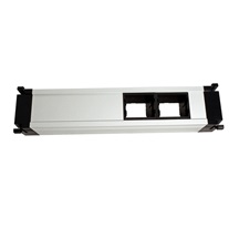 BACHMANN Systém CONFERENCE/TOP FRAME, box pro 4 moduly, 2x zásuvka CZ, 2x volné (909.010)