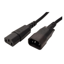 BACHMANN Kabel síťový prodlužovací, IEC320 C14-C13, 2m, černý (356.171)