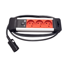 BACHMANN Vícenásobná zásuvka pro výstup UPS, 230V/10A, 3x zásuvka CZ, IEC320/C14 - 3x 7/5(F), 2m (330.303)