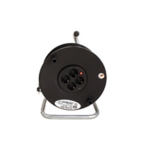 BACHMANN Kabel síťový prodlužovací 230V, CEE 7/7(M )- 4x CEE 7/3(F), na bubnu se zásuvkami, 50m (392.181)