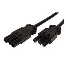 BACHMANN Kabel síťový prodlužovací GST18(M - F), 3m, černý (375.055)