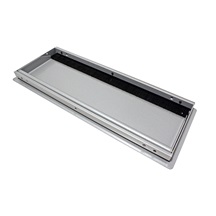 BACHMANN Systém CONI COVER, dlouhý rám (6 modulů), stříbrný (338.0080)
