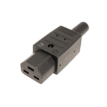 BACHMANN Konektor síťový IEC320 C21 samice, 250V/16A 155°C, na kabel (918.171)