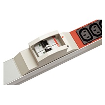 BACHMANN Vertikální napájecí panel 24x IEC320 C13, 4x IEC320 C19, 2x jistič, 3m, vidlice IEC 60309 32A, alu (800.2336)