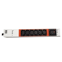BACHMANN Vertikální napájecí panel 18x IEC320 C13, 3x IEC320 C19, 3m, vidlice IEC 60309 3x16A, alu (800.0104)
