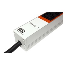 BACHMANN Vertikální napájecí panel 18x IEC320 C13, 3x IEC320 C19, 3m, vidlice IEC 60309 3x16A, alu (800.0104)
