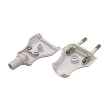 BACHMANN Konektor síťový 250V/2,5A, samec, CEE 7/16,  na kabel, bílý