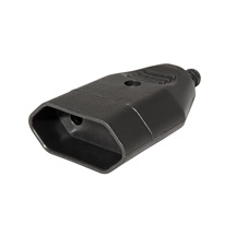 BACHMANN Konektor síťový 250V/2,5A, samice, CEE 7/16,  na kabel, černý