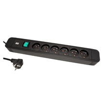 BACHMANN Vícenásobná zásuvka PRIMO 2, 230V/16A, 6x zásuvka CZ, vypínač, 2m