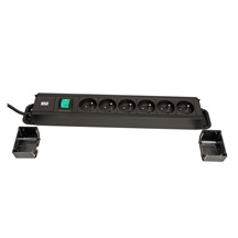 BACHMANN Vícenásobná zásuvka PRIMO 2, 230V/16A, 6x zásuvka CZ, vypínač, 2m