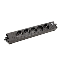 BACHMANN Systém STEP BASE 5x zásuvka DE, GST18(M) - 5x CEE 7/3(F) - GST18(F) (906.18821)