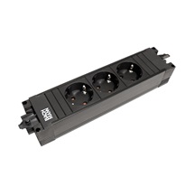 BACHMANN Systém STEP BASE 3x zásuvka DE, GST18(M) - 3x CEE 7/3(F) - GST18(F) (906.18818)