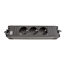 BACHMANN Systém STEP BASE 3x zásuvka DE, GST18(M) - 3x CEE 7/3(F) - GST18(F) (906.18818)