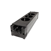 BACHMANN Systém STEP BASE 3x zásuvka DE, GST18(M) - 3x CEE 7/3(F) - GST18(F) (906.18818)
