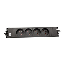 BACHMANN Systém STEP BASE 4x zásuvka CZ, GST18(M) - 4x CEE 7/7(F) - GST18(F) (906.18820)