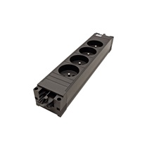 BACHMANN Systém STEP BASE 4x zásuvka CZ, GST18(M) - 4x CEE 7/7(F) - GST18(F) (906.18820)