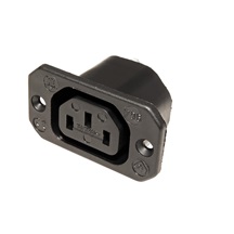 BACHMANN Panelový konektor síťový IEC320 C13 samice, 250V/10A, černý (917.171)