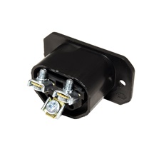 BACHMANN Panelový konektor síťový IEC320 C13 samice, 250V/10A, černý (917.171)