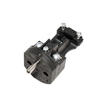 BACHMANN Konektor 250V/16A samice (zásuvka), CEE 7/5, na kabel, IPx4, černý (919.169)
