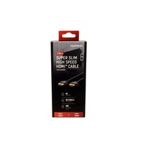 Clicktronic HQ OFC High Speed HDMI tenký kabel s Ethernetem, Ultra-HD, HDMI M - HDMI M, 1m
