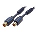 Clicktronic HQ OFC Kabel anténní TV, 95dB, IEC169-2, M-F, 3m, modrý